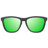 VOOGLERS - POLARIZED UNIQUE Vulcano Meadow Gafas de Sol Polarizadas Para Hombre y Mujer Unisex, UV400, Cristales Lentes de Espejo Verdes, Moda / Verano, Montura Negra Mate - details 4