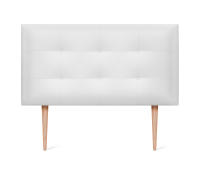 DHOME Cabecero Capitone Tapizado Polipiel o Tela Acualine con 8cm de Grosor Cabezales de Cama Acolchado Capitoné Cabeceros de Cama (Blanco Polipiel) - details 8
