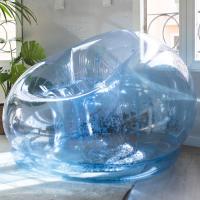 Flamingueo Puff Gigante Puff Hinchable PVC Resistente Decoración Habitacion Aesthetic, Puff Salon Puff Pera Puff Gamer Puff XXL Relleno Puff Brillo Puff Extra Grande 110x110x75cm - details 7