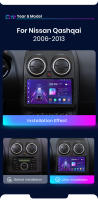 Junsun Radio Coche para Nissan Qashqai J10 2006 2007 2008 2009 2010 2011 2012 2013 Inalámbrico CarPlay Android Auto AI Voice 2 din Pantalla Coche Android Auto Multimedia Navegación GPS Auto radio - details 3