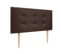 DHOME Cabecero Capitone Tapizado Polipiel o Tela Acualine con 8cm de Grosor Cabezales de Cama Acolchado Capitoné Cabeceros de Cama (Chocolate Polipiel) - details 6