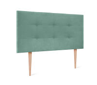 DHOME Cabecero Capitone Tapizado Polipiel o Tela Acualine con 8cm de Grosor Cabezales de Cama Acolchado Capitoné Cabeceros de Cama (Verde Agua Tela) - details 6