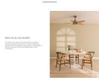 CREATE  - Ventilador de Techo 60W Silencioso Ø107 cm - Motor de cobre - Madera Natural - Sin WiFi- FLOWOOD STYLANCE NICKEL - details 0