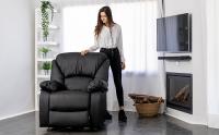 Eco-De Sillón de Masaje Relax Monaco, 10 Vibromotores Ondulantes, Reclinación 160º, Función Calor, Programas Auto, Vibro Ondulación, A++, ECO-8590 (Marrón) - details 0