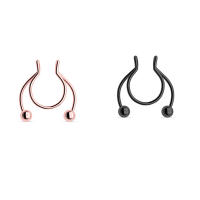 Piercing falso para el tabique, Aro para la nariz y el tabique, sin perforar, 2 piezas, 8/10mm, gran oferta - details 16