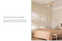 Create - Ventilador de Techo DC Silencioso con Aspas de Madera Natural y Función Invierno/Verano - WIND CURVE - details 4