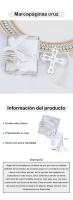 Pack de 12 a 42 unidades de Marcapáginas con forma de cruz de comunión, Recuerdo para invitados de comunión de niño y comunión de niña, Marcapáginas de metal, Detalles diferentes para Mi Primera Comunión, Regalantes.com - details 0