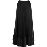 Falda Flamenco Mujer Niña Español, Falda Ensayo Flamenco Negro Rojo Volante Simple Volante Doble, Falda Baile Español Para Clase Feria Fiesta - details 1