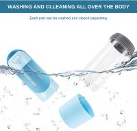Bebedero de agua portátil para perro, cuencos para beber, dispensador de botella para alimentación de mascotas, alimentador para perros al Pasear, 300ml + 100ml ROSA - details 3