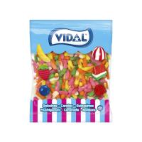 Gominolas Vidal Mini Dedos Surtidos bolsa 1 Kg - Variado mix de divertidos y riquísimos deditos. Divertidos dedos de golosina de llamativos colores y atractivo sabor a frambuesa en tamaño mini. ¡Para chuparse los dedos! - Sin Gluten y sin Grasa - details 1