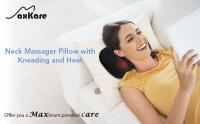 Masajeador de cuello y espalda, Almohada de Masaje Relajante con función de Calor y rotación de 360°, MaxKare XKMP 142A, Shiatsu para Hombros y Espalda, Incluye cinturón de extensión, Masaje para el Cuello - details 3