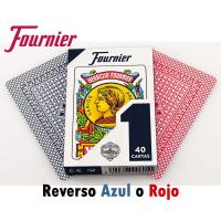 Fournier Baraja española de 40 cartas Modelo número 1 Reverso rojo o azul Resistencia y durabilidad Alta calidad Deslizamiento perfecto Ideal para jugar al mus tute brisca o solitarios - details 1