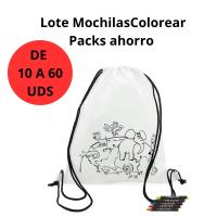 AKARURE Mochilas para Colorear con Dibujos Infantiles y 5 Ceras Incluidas - Regalos para Cumpleaños Infantiles y Fiestas con Niños - details 0