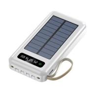Cargador portátil Solar Power Bank 20000Mah Gran Capacidad Incorporado 5 Salidas y 3 entradas Cable y Linterna Compatible con Todos los teléfonos Inteligentes y Dispositivos USB - details 0