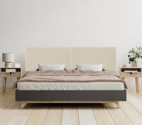 DHOME Cabecero de Lino Natural Liso Cabezal Tapizado Cama Dormitorio Moderno Top Trending (Beige Lino) - details 10