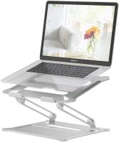 Elevator para Portatil, Atril para Laptop, Soporte de aluminio plegable y fijo para ordenador portátil, soporte portatil aluminio plegable, altura ajustable, ergonómico, Con ventilacion de calor para Macbook Pro/air de 11/13/14/15.6/17 pulgadas - details 1