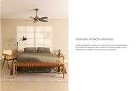 CREATE  - Ventilador de Techo 60W Silencioso Ø107 cm - Motor de cobre - Madera Natural - Sin WiFi- FLOWOOD STYLANCE NICKEL - details 1