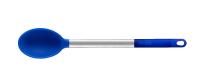 Monix Solid+ - Utensilios de cocina resistentes al calor en color azul. Espátula, rasera, cazo, cuchara, pinzas y espumadera - details 1