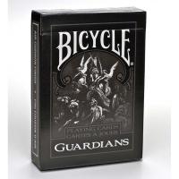 Fournier Bicycle USPCC Baraja poker Guardians Ángeles guardianes Magia Magos Trucos Adultos Acabado especial Oscuro Negro Espectáculo Cardistry Poquer Playa Piscina Camping Noche de fiesta Cartomagia Aprender Fácil Colección Coleccionable - details 0