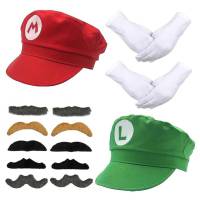 Carnavalife Pack Disfraz Super Fontanero Rojo y Verde Videojuegos Retro Cosplay Talla Única - details 0