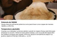 Mellerware - Crepera Slurpy 1200W de potencia / Temperatura ajustable Diámetro de cocción 30cm / PTFE y PFOA free - details 2
