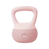 ALLINLIFE Hot Selling Home Fitness Pesa Rusa 2kg, 4kg, 6kg, 8kg, 10kg, 12kgTraining Gym Strength Floor Protect PVC iron sand Soft Kettlebell,Superficie de Caucho Blando Pesa - details 3