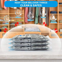 Aicasa Bolsa Vacío para Ropa , organizador de Almacenamiento al vacío , Bolsas de Aspinador trasparente , Ahorro Espacio para Guardar Ropas, Almohadas, Mantas, Edredones - details 1