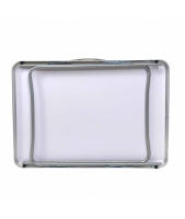 Mesa de Camping Plegable Multifuncional - Mesa Plegable en Madera MDF y Acero - Mesa Auxiliar para Jardín, Terraza, Balcón o Picnic (80x60 cm - Blanco) - details 1