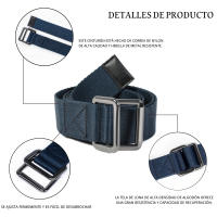 Cinturones de pantalones Unisex para hombre, cinturón de lona transpirable, táctico, para Vaqueros, cintura ajustable - details 3