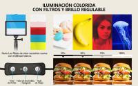 Kit Iluminación Fotografía Vídeo 5600K, Pack de 2 Luces de Cámara USB Ajustable con Trípode Ajustable y Filtros de Color, Iluminación de Estudio para Fotos de Mesa, Ángulo Bajo, Videoconferencia, Zoom, Youtube, Tiktok - details 4