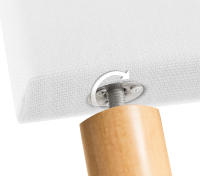 DHOME Cabecero de Lino Natural Liso Cabezal Tapizado Cama Dormitorio Moderno Top Trending (Blanco Lino) - details 8