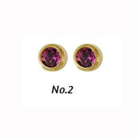 Unidad de piercing para el cuerpo, joyería de acero quirúrgico, Gema cz, color plateado, 16g, tragus, cartílago, 1 par - details 8