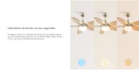 CREATE  - Ventilador de Techo 60W Silencioso Ø107 cm - Motor de cobre - Madera Natural - Sin WiFi- FLOWOOD STYLANCE NICKEL - details 4