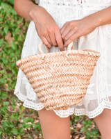 Pack 3 Mini Capazos de Arras Palma Natural - details 3