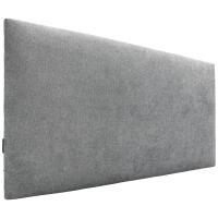 DHOME Cabecero de Polipiel o Tela AQUALINE Liso Cabeceros Cabezal Tapizado Cama Lujo (Gris Tela) - details 0