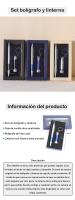 Pack de 6 a 36 unidades de Set de bolígrafo y llavero con linterna 2 modelos, bridge, Detalles para hombre Regalos para invitados de boda Recuerdos de bautizo Detalles de boda para los invitados, Regalantes.com - details 0