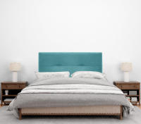 DHOME Cabecero de Polipiel o Tela AQUALINE Pro cabeceros Cabezal tapizado Cama Lujo (Turquesa Tela) - details 2