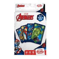 Fournier Cartamundi Shuffle Baraja de 33 cartas Vengadores Héroes Marvel 4 juegos en 1 Juego mesa Jugar Cuartetos A partir de 4 años De 2 a 4 jugadores Partidas de 10 minutos Producto oficial Familia Amigos Cine Fantasía Multi idioma - details 4