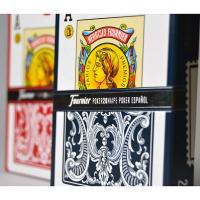 Fournier Pack 2 barajas de poker español Número 20 de 55 cartas cada una Total 110 cartas Para jugar al rabino ramundino remigio 55 cartas con 3 comodines incluidos Calidad casino Reverso rojo o azul - details 9