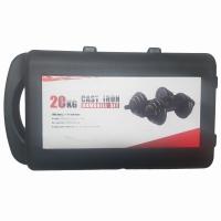Cannon - Set de Pesas 20 kg Juego de Mancuernas Cromadas de Hierro para Home Fitness gimnasio entrenamiento culturismo - details 0