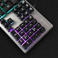 Unykach Teclado Gaming NOVA K244 con 105 Teclas QWERTY, Cable USB, Retroiluminación LED RGB Efecto Arco Iris, Ergonómico - details 3