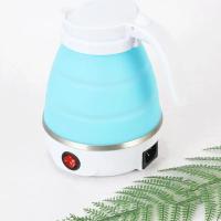 Mini hervidor de agua eléctrico de silicona plegabletetera silicona portátilcalentador de aguaviaje al aire librehogarcampingtetera de aguatécafé0.6L600W - details 1