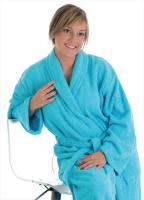 Albornoz Unisex Baño Merca9 - Ropa Mujer Algodón 450gr - Bata Corta en Rizo de Felpa - Suave y Absorbente - Regalos para Mujer y Chica Adolescente - details 4