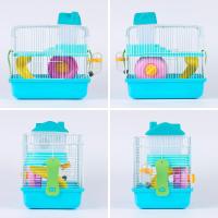 COTTECOTA-Jaula para Hámster Roborowski Jaula para Hámster 30.1*22.2*28.9cm Varios Colores a Escoger Jaula Azul Hámster Pequeña Bebedero Comedero Jaulas para roedores Chalé para Hámster Casa Hamster Accesorios Incluidos - details 8