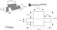 Fundas protectoras de sofá bicolor - Purpura Home - Juego de sábanas de hotel - details 8