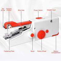 Máquina de coser portátil, Mini máquina de coser eléctrica portátil para principiantes y adultos, fácil de usar y puntada rápida adecuada para ropa, telas, bricolaje para viajes a casa - details 1