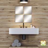 XOCOTŌ® Conjunto De 4 Espejos Cuadrados 20 CM / 30 CM / 40 CM (2pzs) - 2mm - Liso-  XOCOTŌ® - details 0