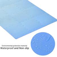 UNUSUAL-Suelo Protector Goma Eva, Alfombra Puzzle, Tatami Gimnasio, Set 4 Piezas, Azul,Alfombra Puzzle, Esterilla Fitness, Tatami Gimnasio, Protección Suelo blanco y agradable, Buen material para proteger el suelo - details 2