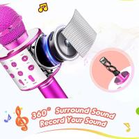 Micrófono inalámbrico profesional con Bluetooth, altavoz de mano, micrófono de Karaoke, reproductor de música KTV, grabadora de canto - details 0