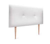 DHOME Cabecero de Polipiel o Tela AQUALINE Pro cabeceros Cabezal tapizado Cama Lujo (Blanco Polipiel) - details 6